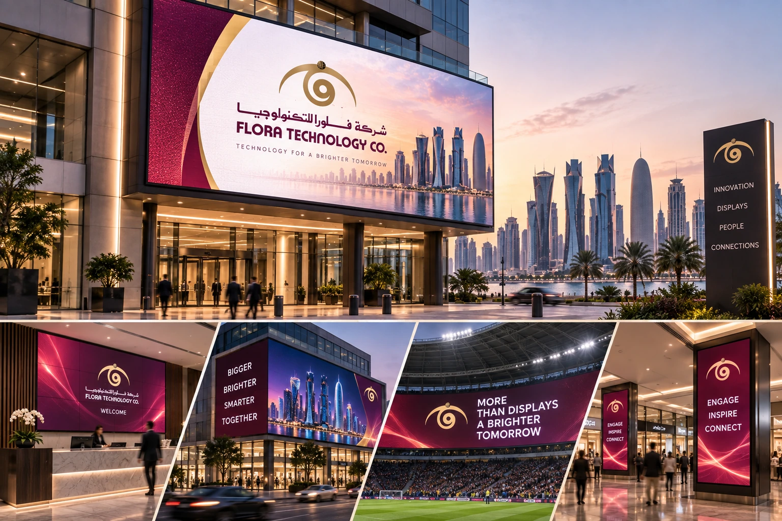 Indoor & Outdoor LED Screen Solutions — Flora Technology, Qatar